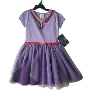Disney Wish Asha Lilac Purple Cosplay Sweater Dress Tulle Skirt NWT Halloween 3T